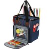 Looen Yarn Knitting Storage Tote-Large Capacity Crochet Organizer Portable Travel