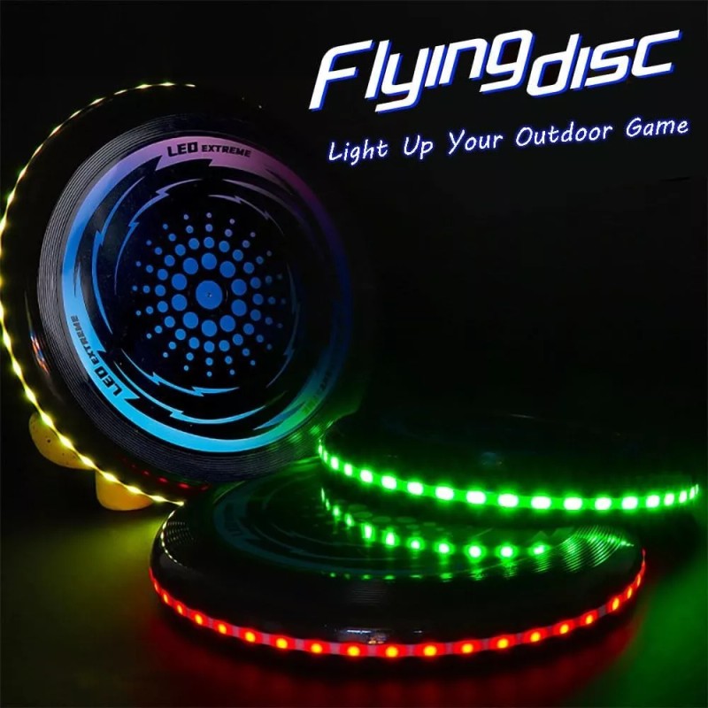 Psqme Disco Volador De Led, Ilumina Flying Frisbee, 23cm