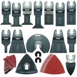 56 x TopsTools DRFAK56SK Fast Fit Mix Blade Kit Compatible with Dremel Multimax Multi-Max MM20, MM30, MM40 and MM45 Multitool Multi Tool Accessories