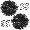 SEUNMUK 2 Pack 20 Feet Black Chain for Hanging Lamp,