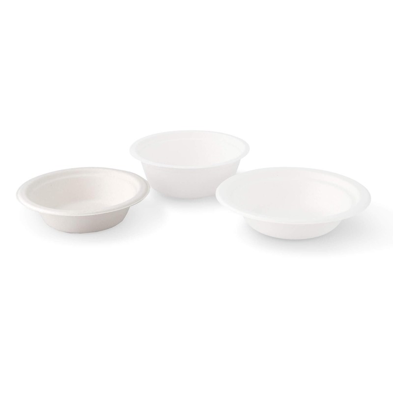 BIOZOYG Disposable Bowls Pack of 100 400 ml Diameter 18