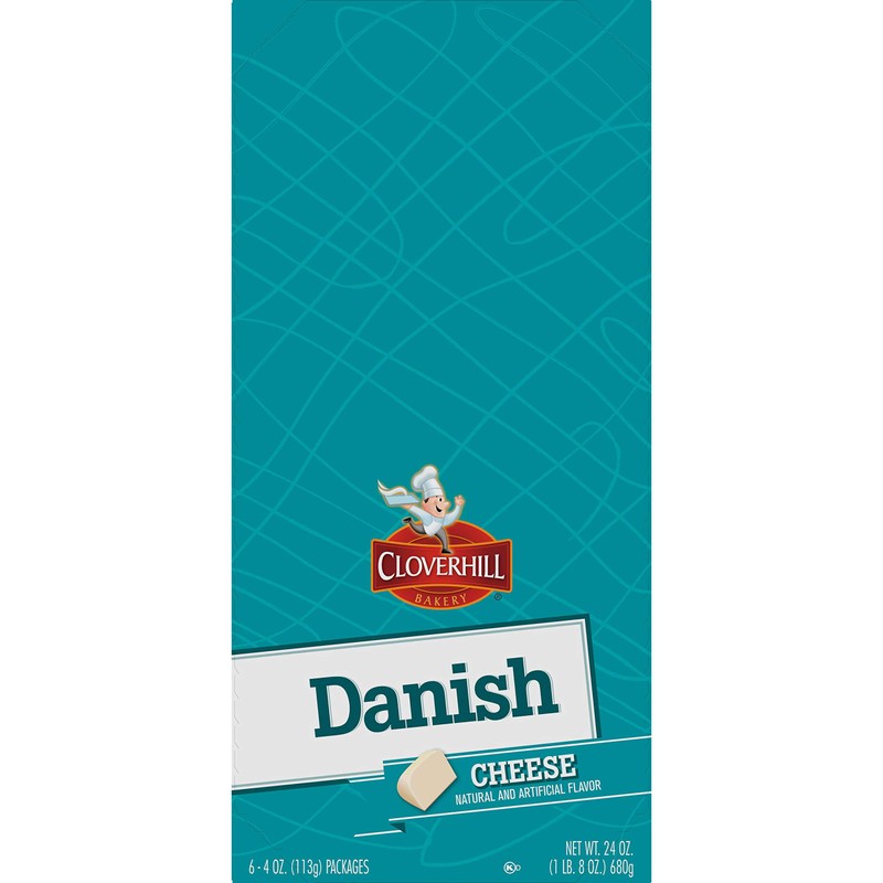Cloverhill Round Cheese Danish Value Pack, Individually Packaged, Pack of