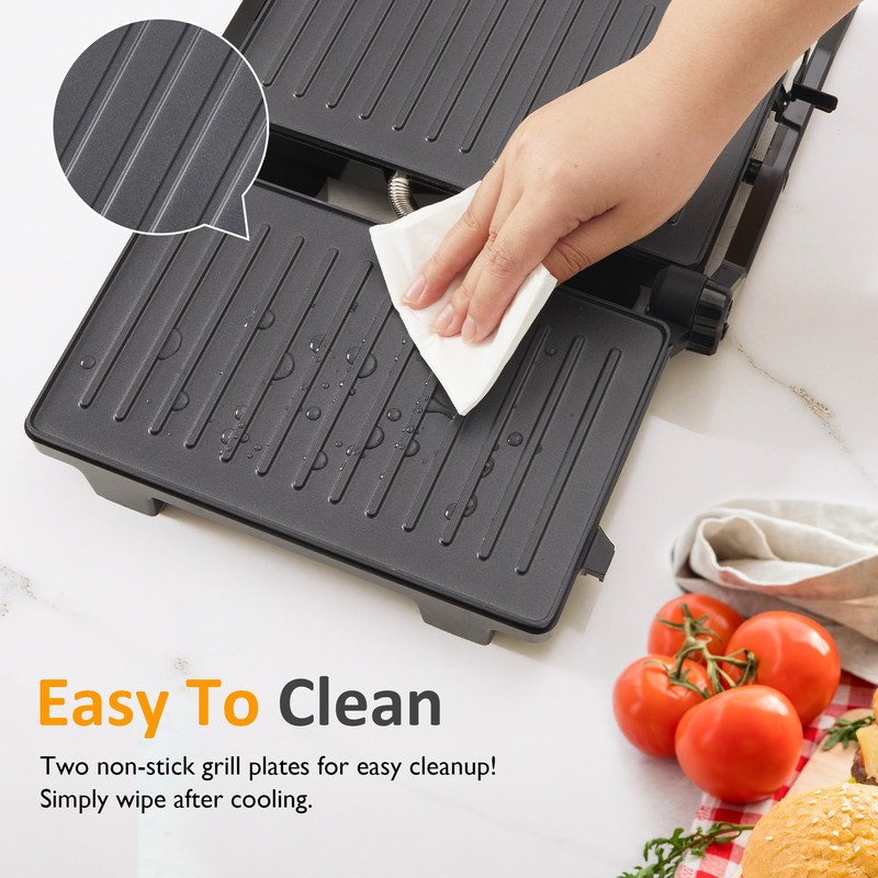 Sunvivi Panini Press Sandwich Maker: Electric Panini Press Grill with
