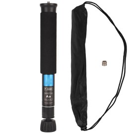 Camera Monopod, Photography Monopod, Travel Monopod with Carry Bag, 1/4 and 3/8 Screws, Wide Compatibility, for Selfie Stick, Extension Pole, Monopod, Aluminum, 8 Sections Telescopic
