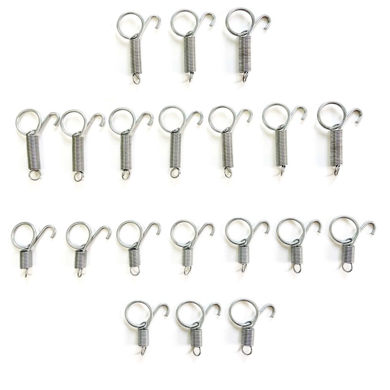 Cotsdan 20Pcs Spring Door Latch for Cages Metal Finger Spring