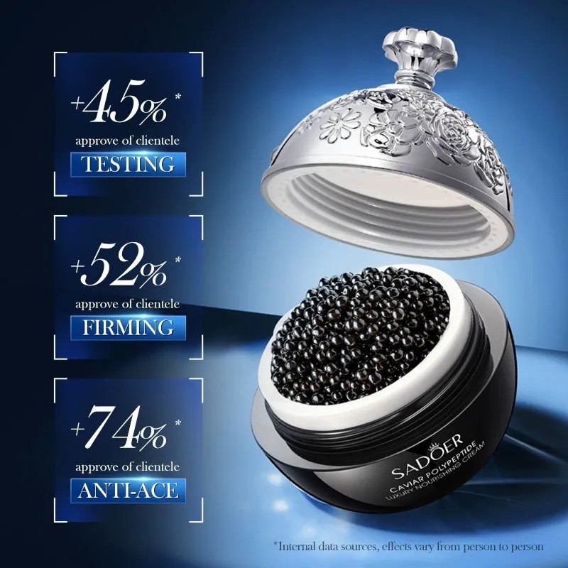 Crema Reafirmante Facial Antiarrugas Colágeno Caviar