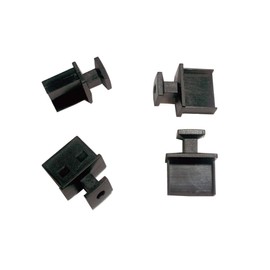 monofive MF-USB-TAB20B USB Port Connector Dustproof Protective Cover Cap (20 Pieces) with Knob Hard Type
