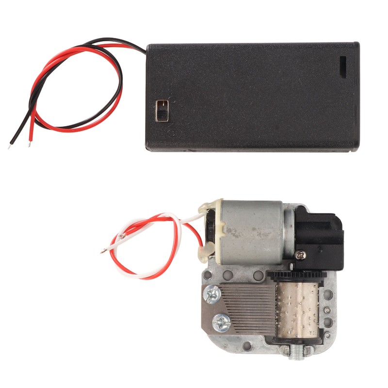 DIY Clockwork Music Box Battery Powered Soothing Music 18 Note