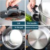 MANO Steamer Pot for Cooking 14.2 inch Steam Pots with