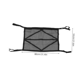 ULTECHNOVO Car Roof Storage Net Universal Mesh Cargo Net for SUV Ceiling Organizer Interior Trunk Accessory Pockets for Vehicle Storage