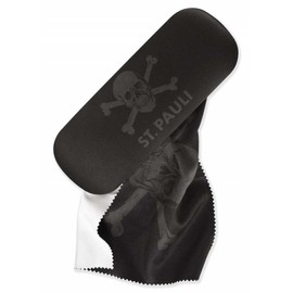 St. Pauli FC Skull Glasses Case, black