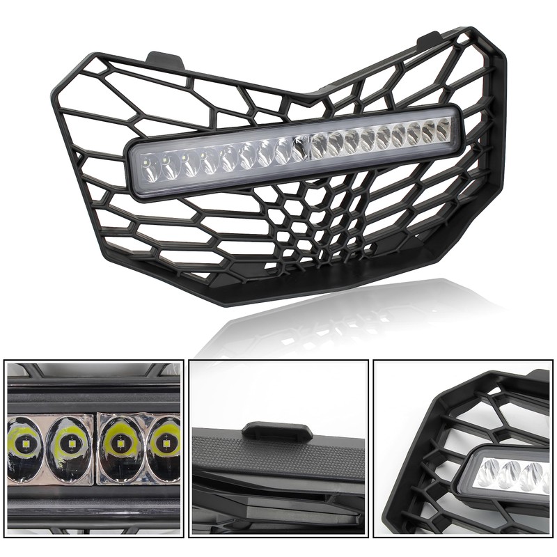 SAUTVS Grill with Light for Maverick Trail, Front Mesh Grille