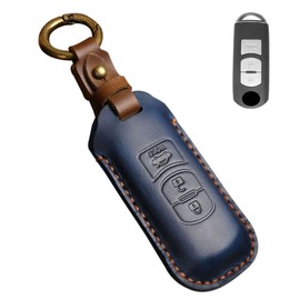 LETINGFAR MAZDA-FXJ-LE-3J-16 Key Case, Smart Key Case for Mazda, Key Cover, 3 Buttons, Genuine Leather, Mazda Dedicated Design, MAZDA CX-3, CX-5, CX-8, MPV, Axela, Sports, Sedan, Atenza, Wagon, Demio