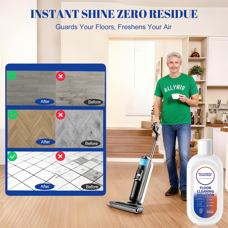 Floor Cleaning Solution for Tineco/Roborock Wet Dry Vacuum Mops and