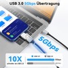 ELUTENG Type-C and USB Adapter 5Gbps 9V3A 4 Pack