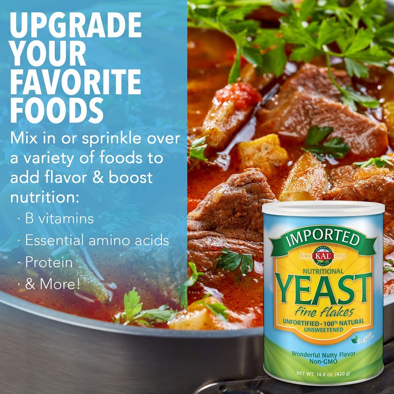 KAL Imported Yeast Flakes, 14.8 Ounce