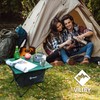 VILLEY Portable Camping Side Table, Ultralight Aluminum Folding Beach Table
