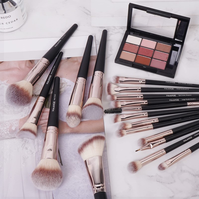 MAANGE Brush Set Makeup Professional Makeup Brush Set 18 Pieces