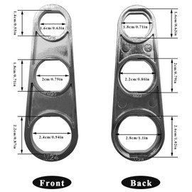 2 in 1 Faucet Tap Aerators Bubbler Wrenches Efficient WaterFlow Adjusting Tool, Multi-Use Faucet Aerator Key Wrench Tool Faucet-Filter Replacement Parts for Kitchen Sink Bathroom Shower with 6 Sizes