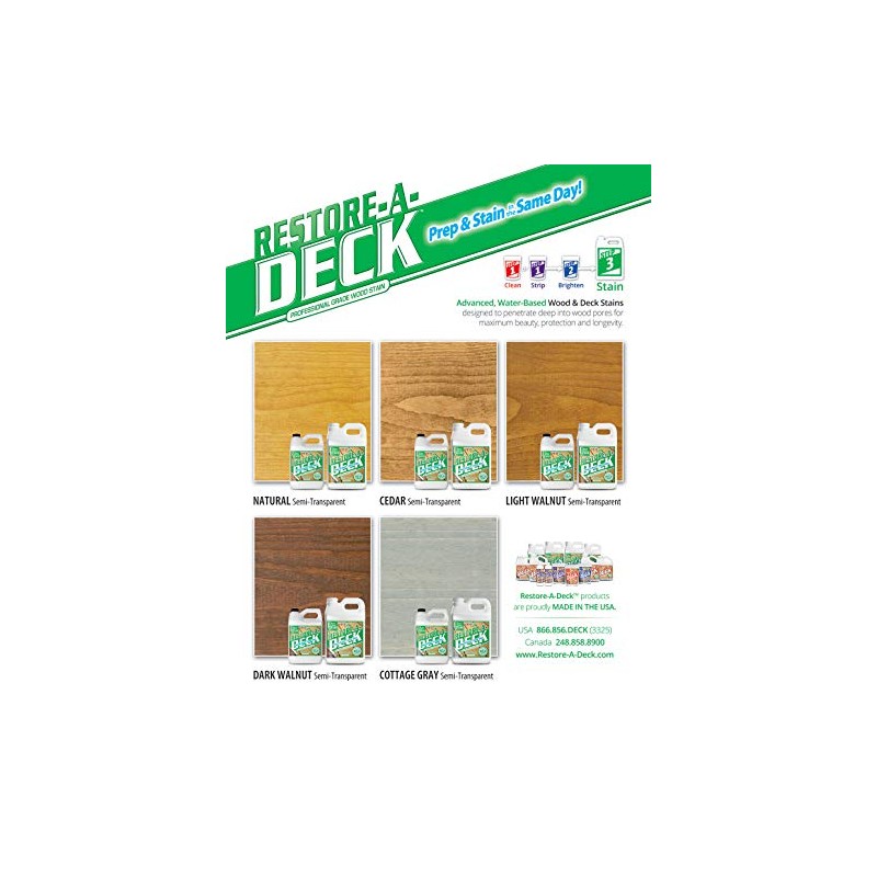 Restore-A-Deck Wood Stain for Decks, Fences, & Wood Siding (1