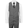 Black n Bianco Boys Signature Slim Suit in Dark Grey