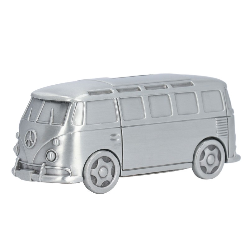 Metal Piggy Bank Bus Shape Cute Alloy Children Money Saving