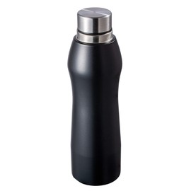 Schmalz® GIBRALTAR Stainless Steel Drinking Bottle with Engraving, Dishwasher Safe, Leak-Proof, 860 ml, Sports, Leisure, Hiking, School, Camping, 52456 (Black, Without Engraving)