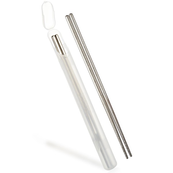 MUMSUNG Titanium Chopsticks 1 Pair with Carry Case, Lightweight Reusable