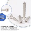 AETTL 280PCS M5 M4 M3 Wood Screws Assortment Kit, Flat