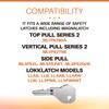 4 Pack 62462 Magna Latch Replacement Keys for Yard, Garden,