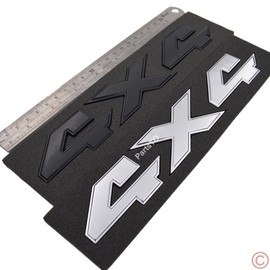 PartsTo 4x4 Emblem Nameplate Decal w/Sticker for Dodge RAM 1500 2500 3500 4500 Tailgate