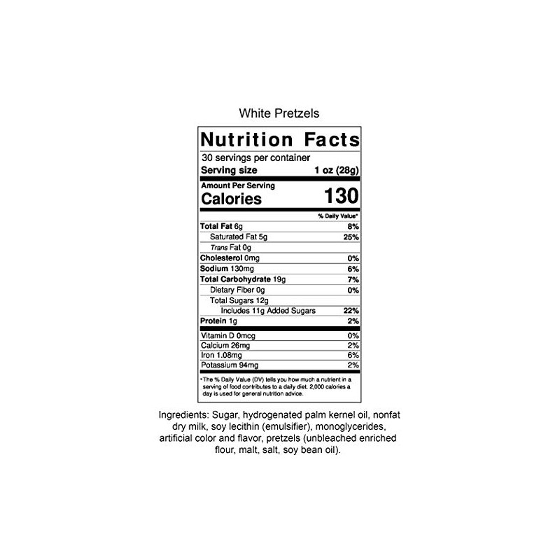 Amish Home Made Candies - (White Pretzels 30 Ounce Bag)