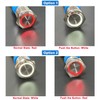 DMWD 16MM Two Colors LED Metal Latching Push Button Switch