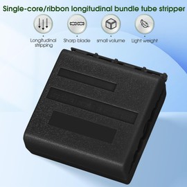 BAOSHLA 1.5-11mm Fiber Loose Tube Longitudinal Cutter Ribbon Cable Stripper Fiber Loose Tube Slitter Open Bundle Tube Cutter Fiber Bundle Tube Cutter Fiber Mid Span Fiber Optic Cable Stripping (BLACK)