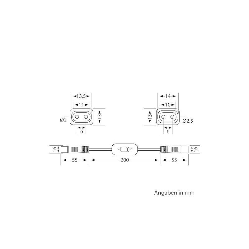 parlat 20cm Connecting Cable SPIDER With Switch