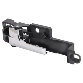 TRQ Metal Reinforced Front Left Interior Door Handle Chrome Plastic & Steel Driver Side Compatible with 2006-2012 Ford Fusion 2007-2012 Lincoln MKZ 2006 Zephyr 2006-2011 Mercury Milan