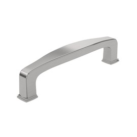 Richelieu Hardware BP81092195 Charlemagne Collection 3 3/4-inch (96 mm) Center-to-Center Brushed Nickel Transitional Cabinet and Drawer Pull Handle for Kitchen, Bathroom, and Furniture