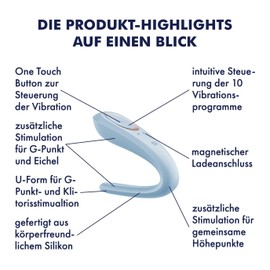 Satisfyer Double Classic Couple Vibrator Silicone Vibrator for Couples