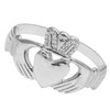 BJC® Sterling Silver Ladies Dress Claddagh Ring Size G -