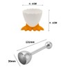 7 pcs Egg Cups Set,Egg Cups and Stainless Steel Egg