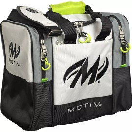 Motiv Shock 1 Ball Tote Bowling Bag Blizzard White