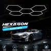 FERUERW Hexagon Garage Lights 3 Level Dimmable, High Brightness 168W
