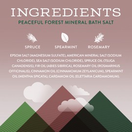 Little Moon Essentials Restoring Mineral Bath Salt, Peaceful Forest, 13.5 oz.