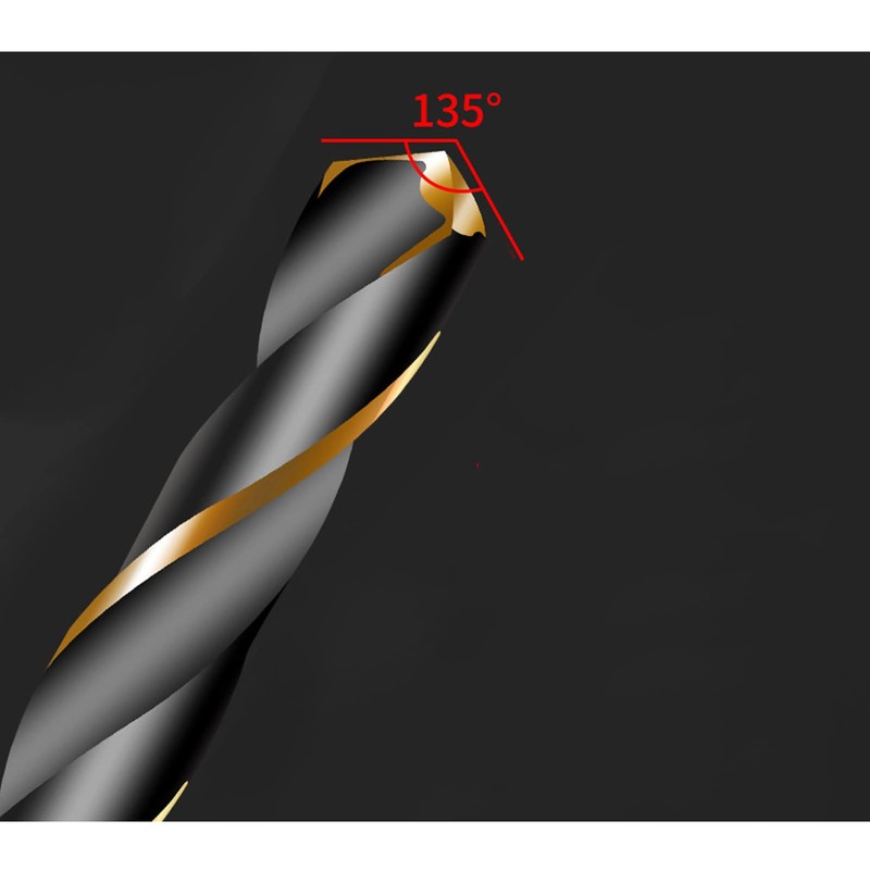 Reduced Shank Twist Drill Bits 12.5mm, HSS 4341 for Iron/Copper/Stainless