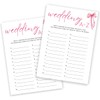 Wedding Shower Games Cards, Wedding Words A to Z, Bridal