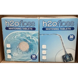 H20floss Whitening Tablets H2o Floss 30count  2pack