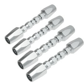 Reusable Hydraulic Hose Field Repair Kit, 1/2'' 3/8'' 1/4'' for Hydraulic Hose Crimper Fittings Size #08#06#04 (2PCS 1/2" & 2PCS 3/8")