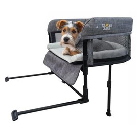 Englacha Close2me Bedside Pet Bed for Cats and Dogs, Elevated Dog Bassinet with Sides, Dog Crib