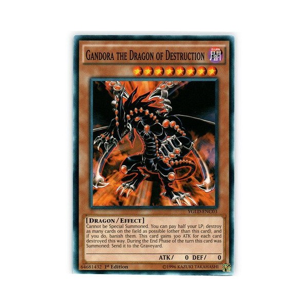 Yu-Gi-Oh! - Gandora the Dragon of Destruction (YGLD-ENC03) - Yugi's