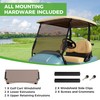 10L0L Golf Cart Windshield for Club Car Precedent 2004-Up, Tempo,